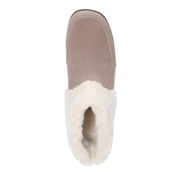 Vionic Maizie Brownie Suede Neoprene Bootie Womens 9 Arch Suppport New - Picture 3 of 7